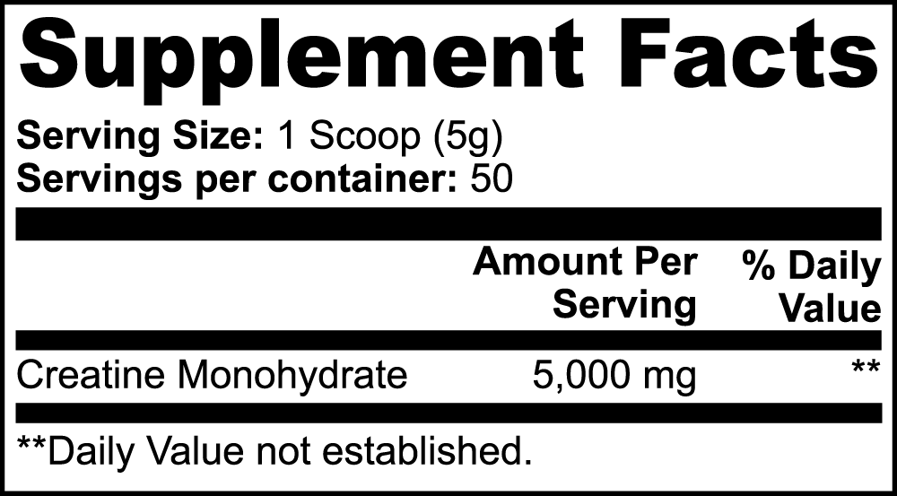 Creatine Monohydrate (UNFLAVORED)